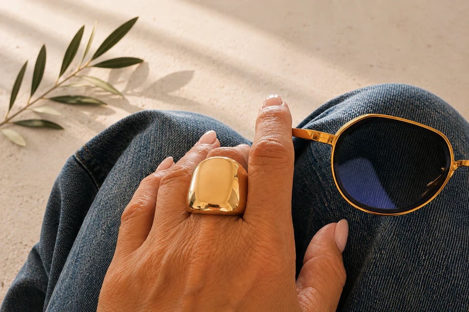 Grosser Statement Ring mit großer Anpassungsfähigkeit